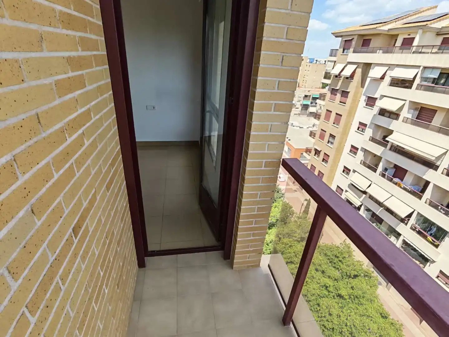 Balcony of Flat for rent in Murcia  with Air Conditioner, Heating and Washing machine