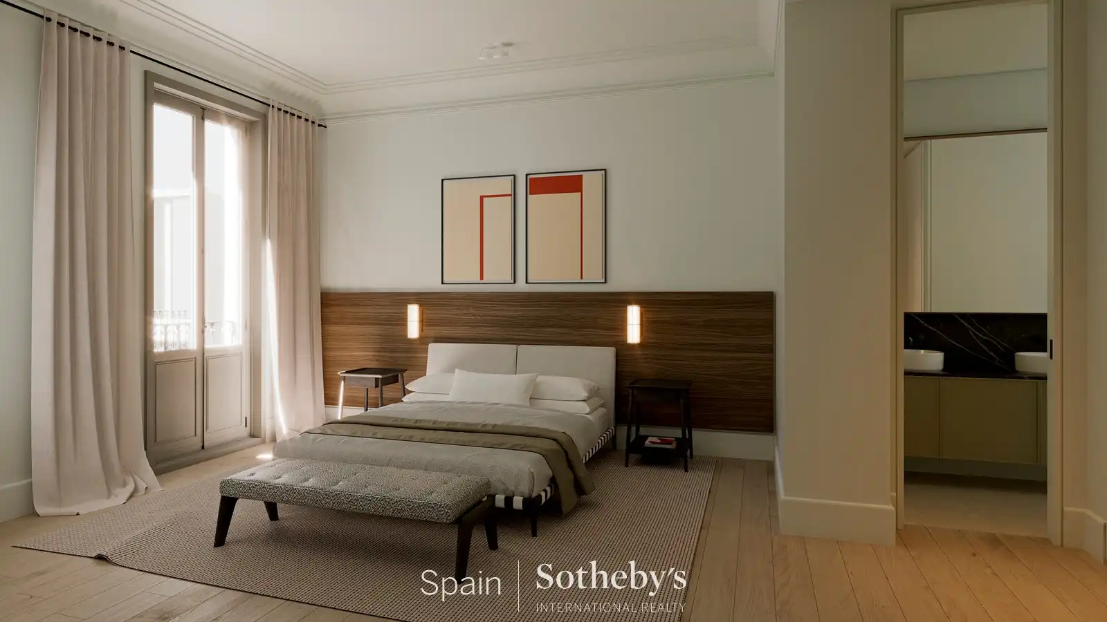 Dormitori de Apartament en venda en Madrid amb Aire condicionat, Calefacció i Jardí privat