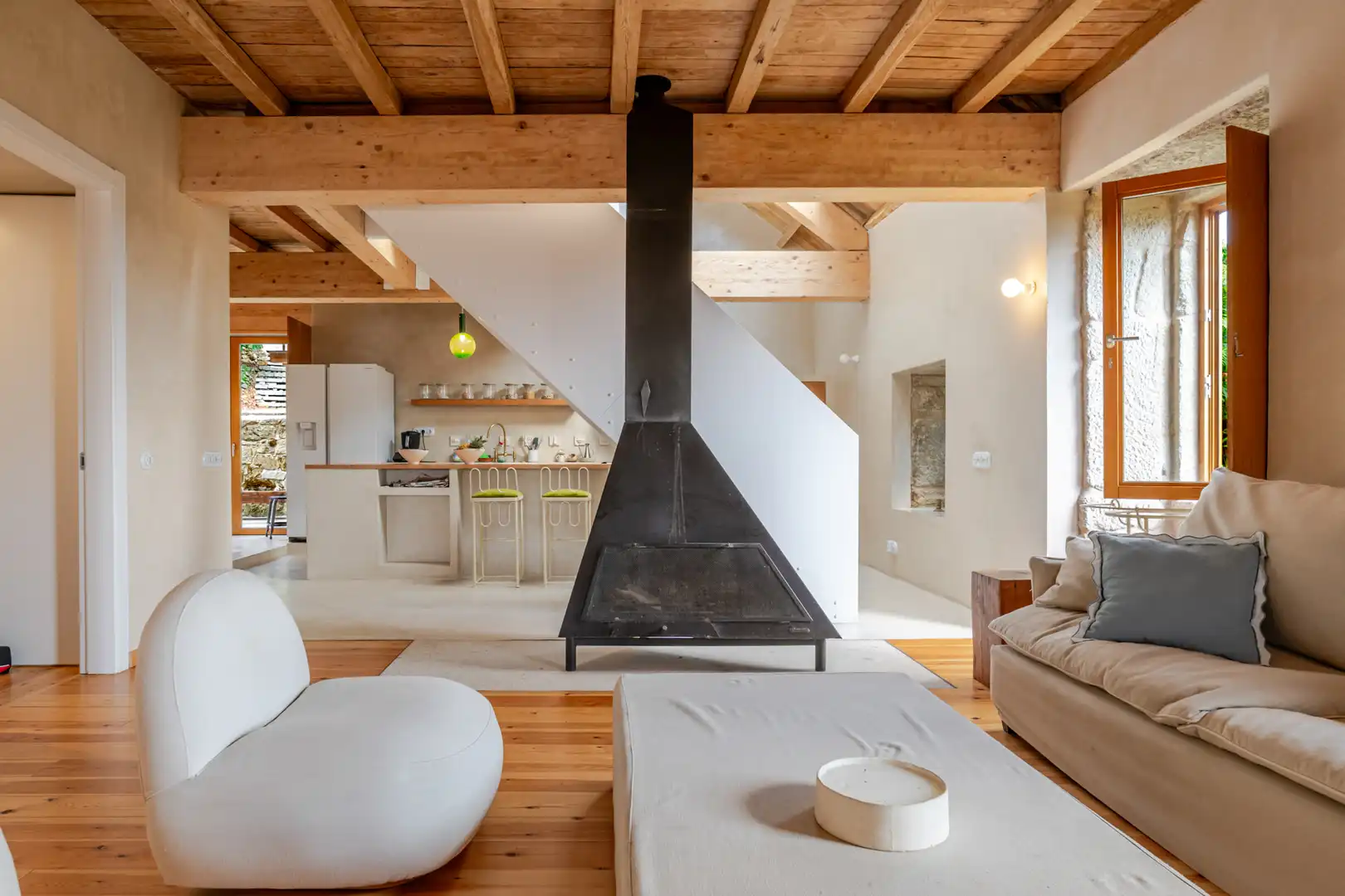 Living room of Country homes for sale in Poio  with Swimming Pool and Furnished