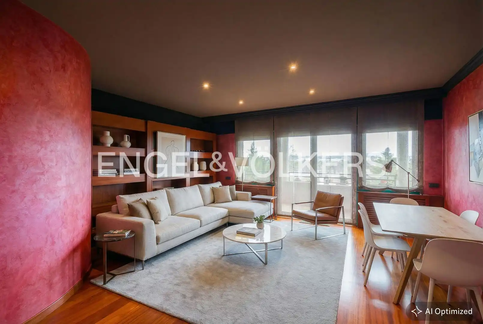 Living room of Houses for sale in Sant Cugat del Vallès  with Heating, Private garden and Parquet flooring