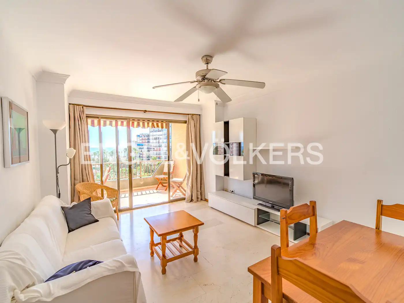Sala de estar de Apartamento en venta en Alicante / Alacant con Calefacción y Terraza