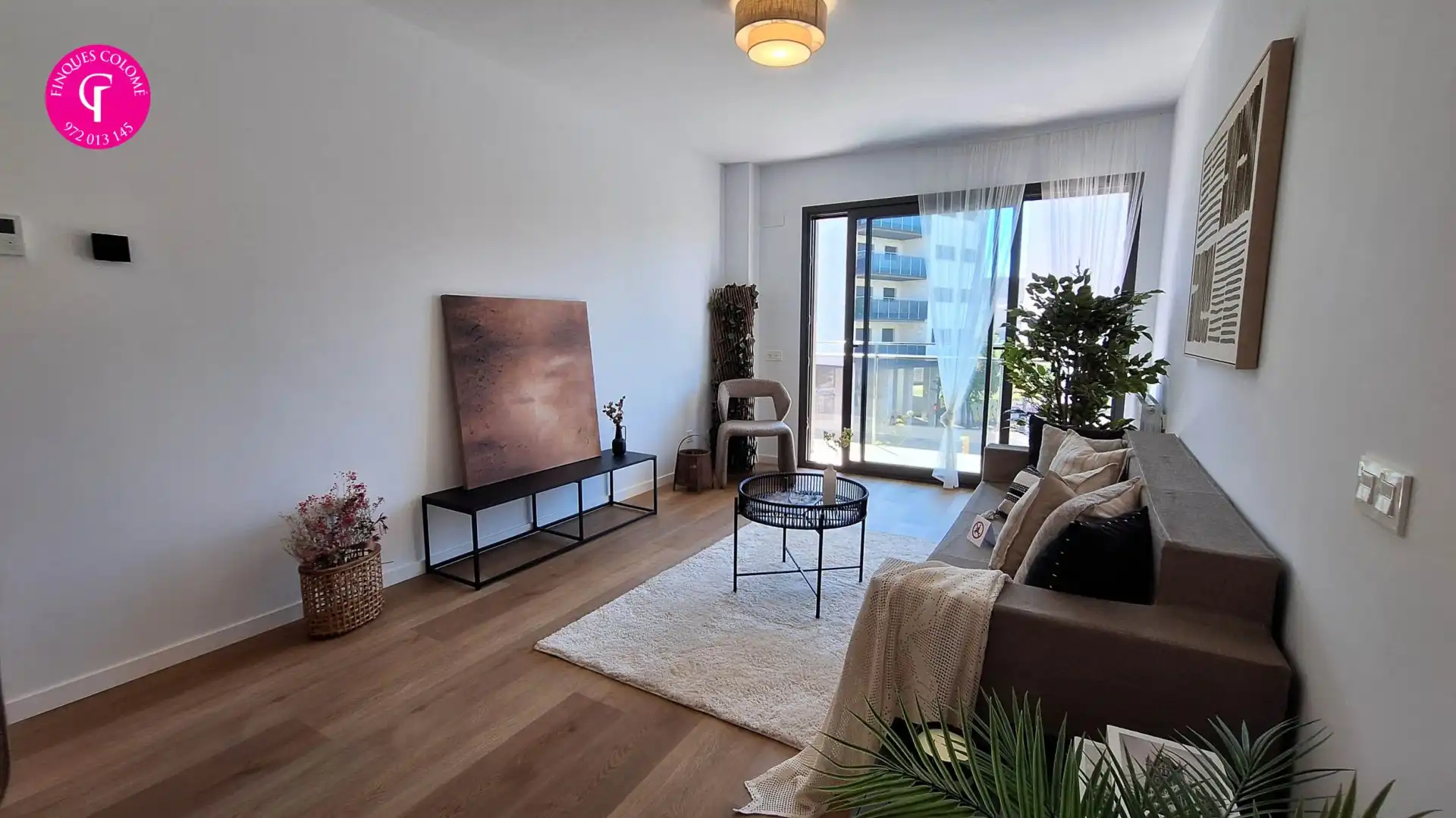 Sala de estar de Piso en venta en Girona con Aire acondicionado, Calefacción y Balcón