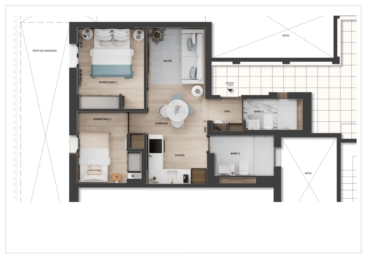 Apartament en venda en Madrid amb Aire condicionat i Calefacció