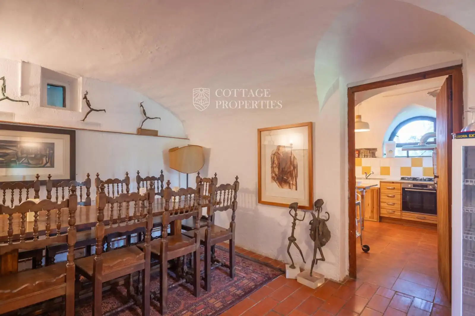 Comedor de Finca rústica en venta en Maià de Montcal con Calefacción y Piscina