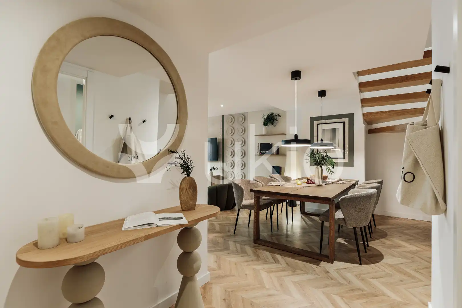 Esszimmer von Wohnungen zur Miete in Barcelona mit Klimaanlage, Heizung und Terrasse