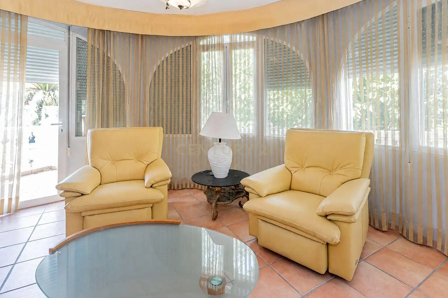 Living room of Houses for sale in Dénia  with Air Conditioner, Private garden and Storage room