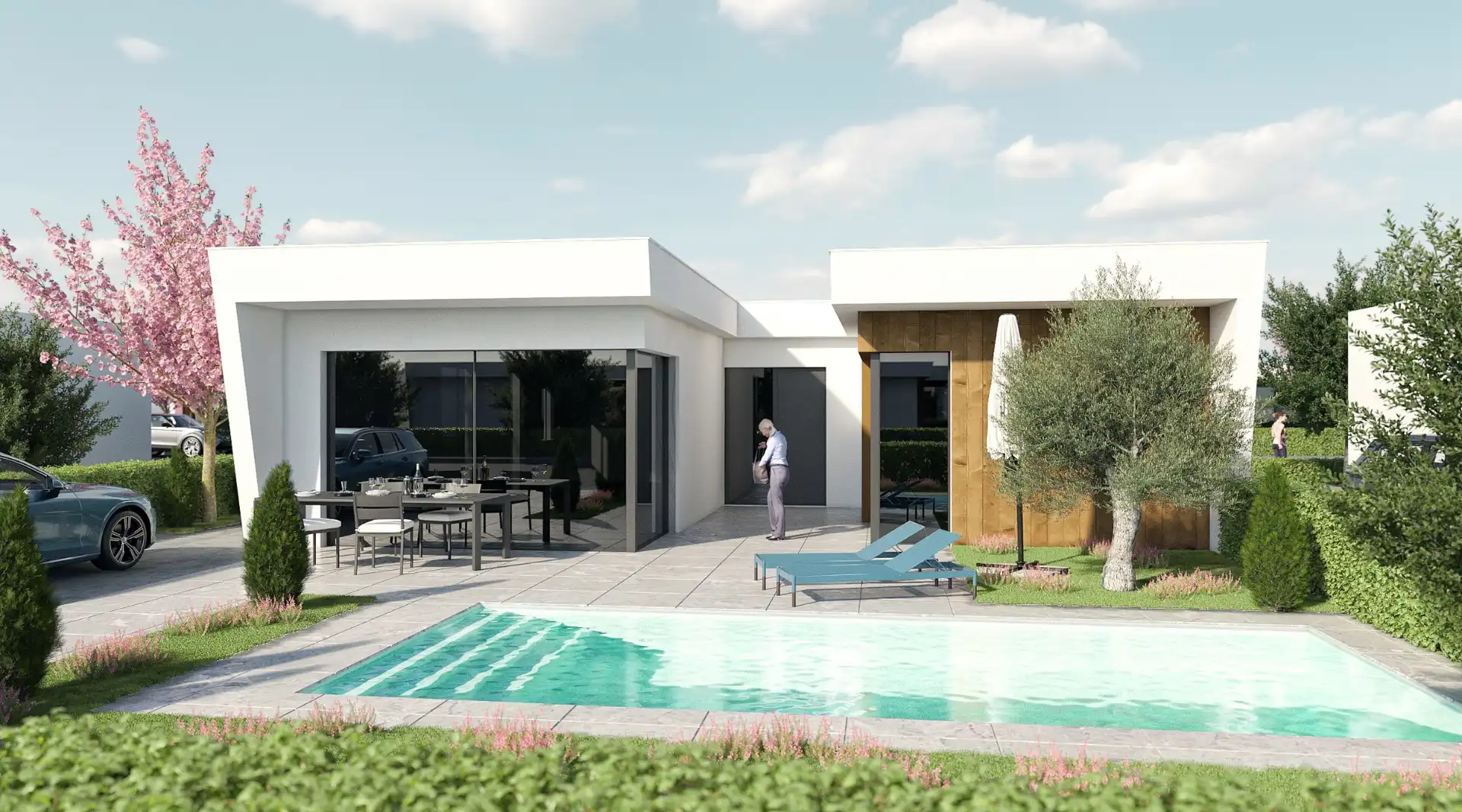 Exterior view of Houses for sale in Murcia  with Terrace