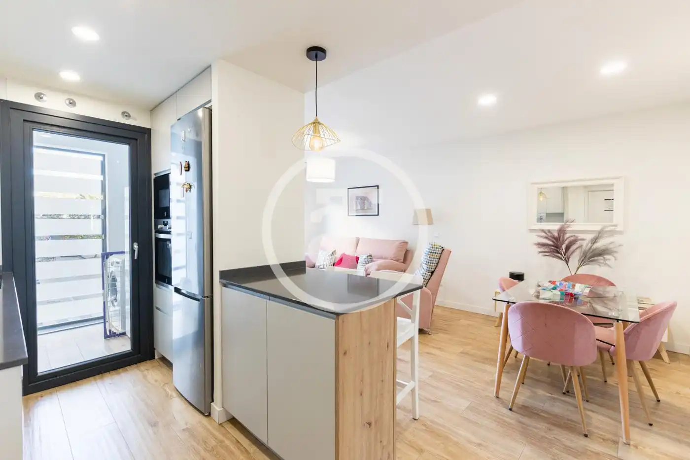 Kitchen of Flat for rent in Madrid  with Air Conditioner, Heating and Furnished