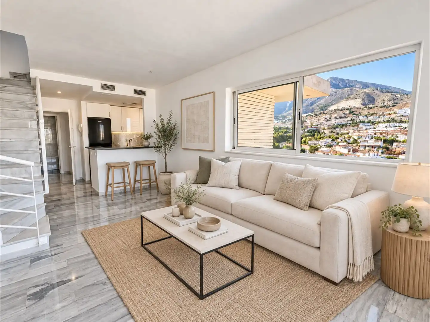 Sala d'estar de Àtic en venda en Benalmádena amb Aire condicionat, Calefacció i Terrassa