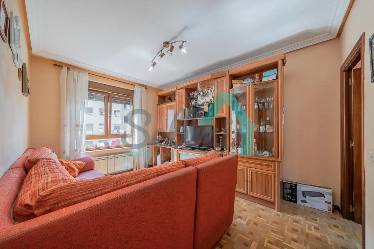 Sala de estar de Piso de alquiler en Mieres (Asturias) con Calefacción, Parquet y Trastero