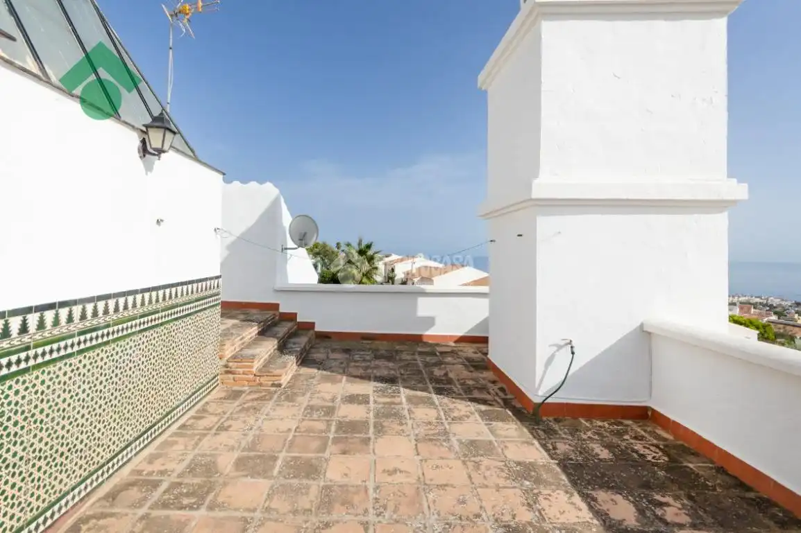 Terraza de Casa adosada en venta en Nerja con Jardín privado