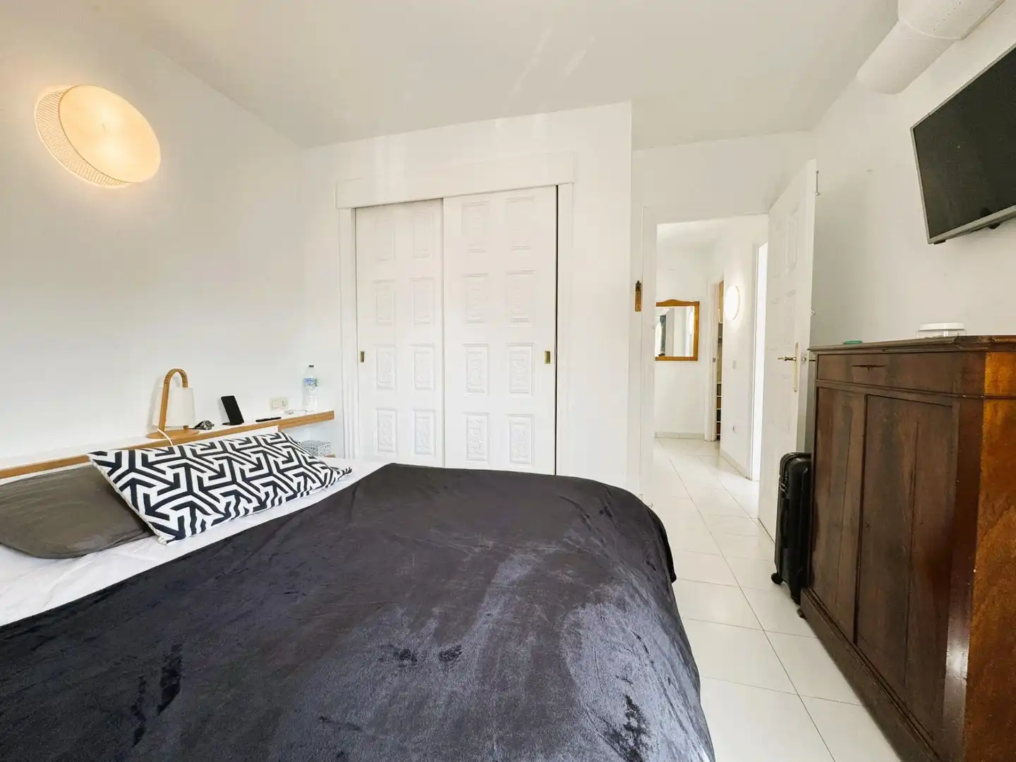 Schlafzimmer von Einfamilien-Reihenhaus zum Verkauf in Dénia mit Klimaanlage, Privatgarten und Terrasse