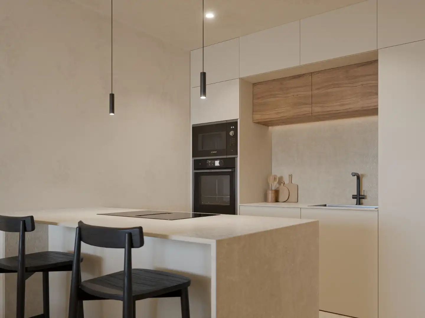 Cocina de Apartamento en venta en Cullera con Aire acondicionado, Calefacción y Terraza