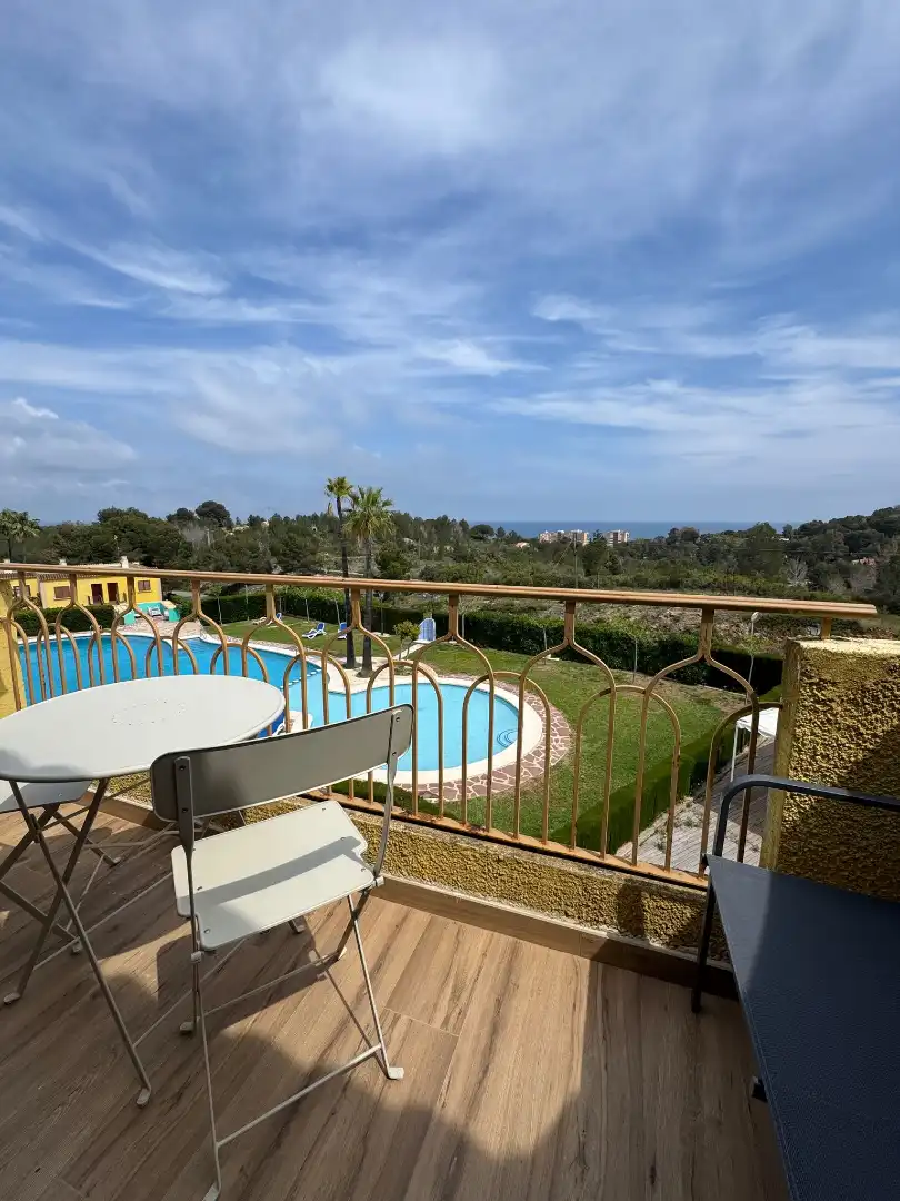 Terrasse von Einfamilien-Reihenhaus zur Miete in Dénia mit Klimaanlage, Heizung und Möbliert