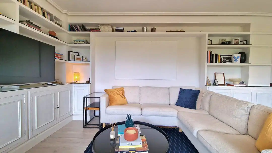 Wohnzimmer von Wohnung zum Verkauf in Donostia - San Sebastián  mit Heizung, Terrasse und Balkon