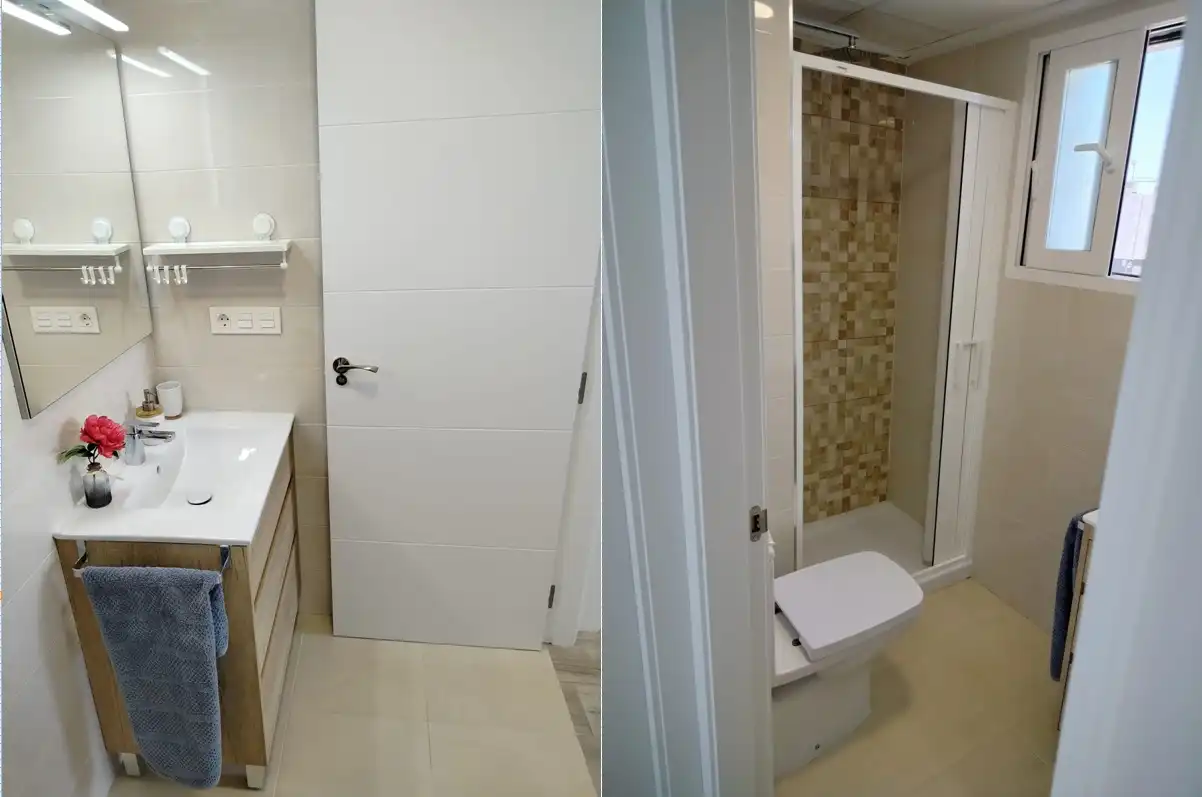Bathroom of Flat for rent in Santa Pola  with Air Conditioner, Heating and Terrace