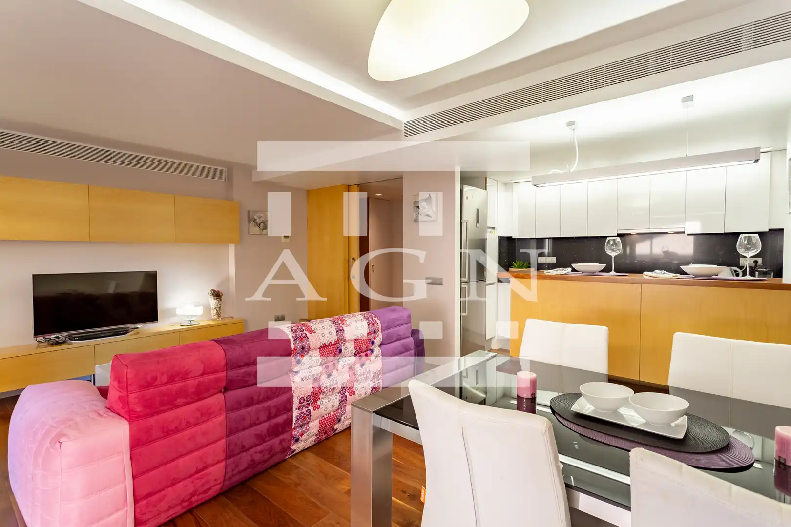 Sala de estar de Piso en venta en Salou con Aire acondicionado, Calefacción y Parquet