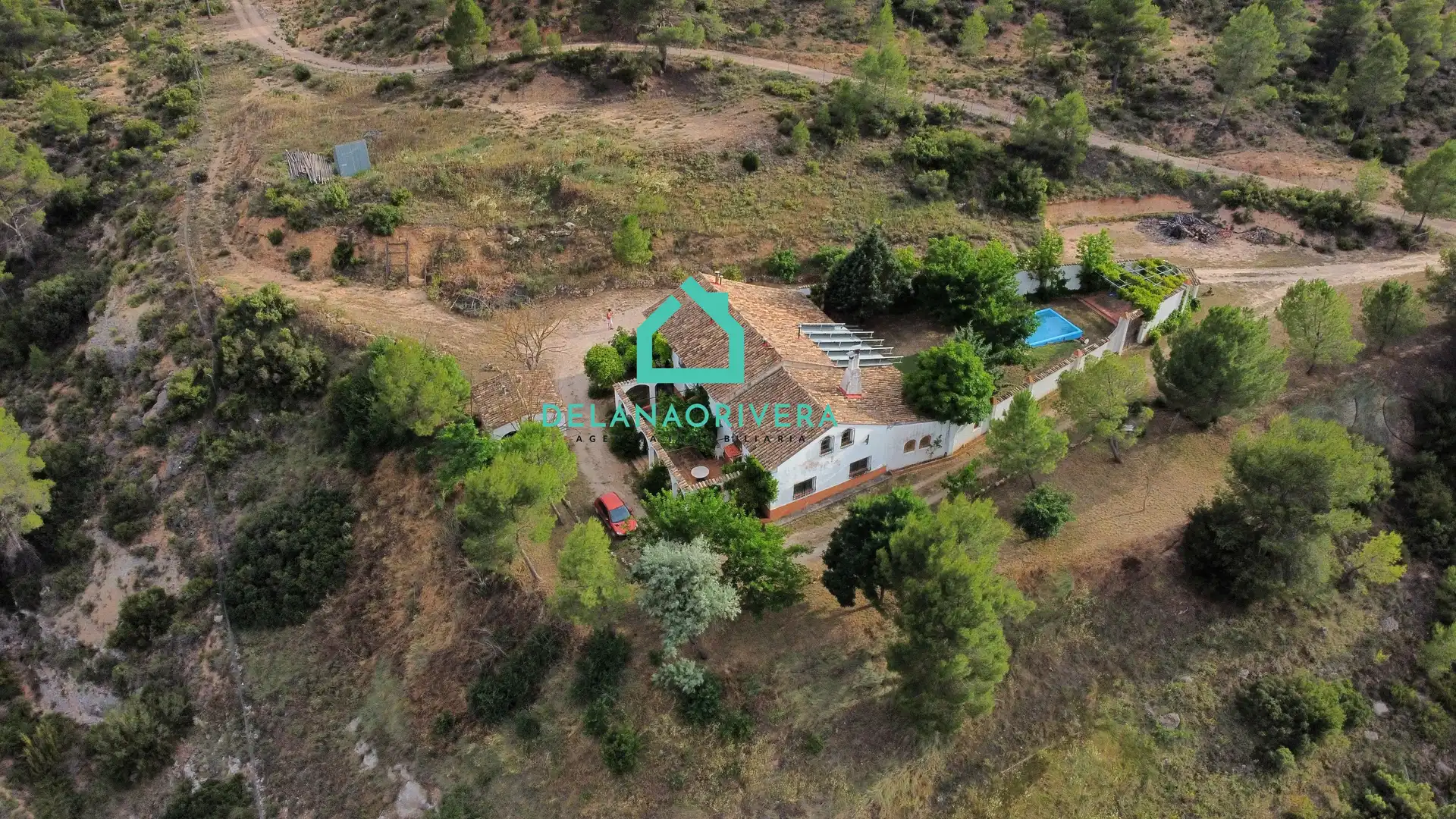 Exterior view of Country homes for rent in Villamalea  with Private garden, Terrace and Swimming Pool