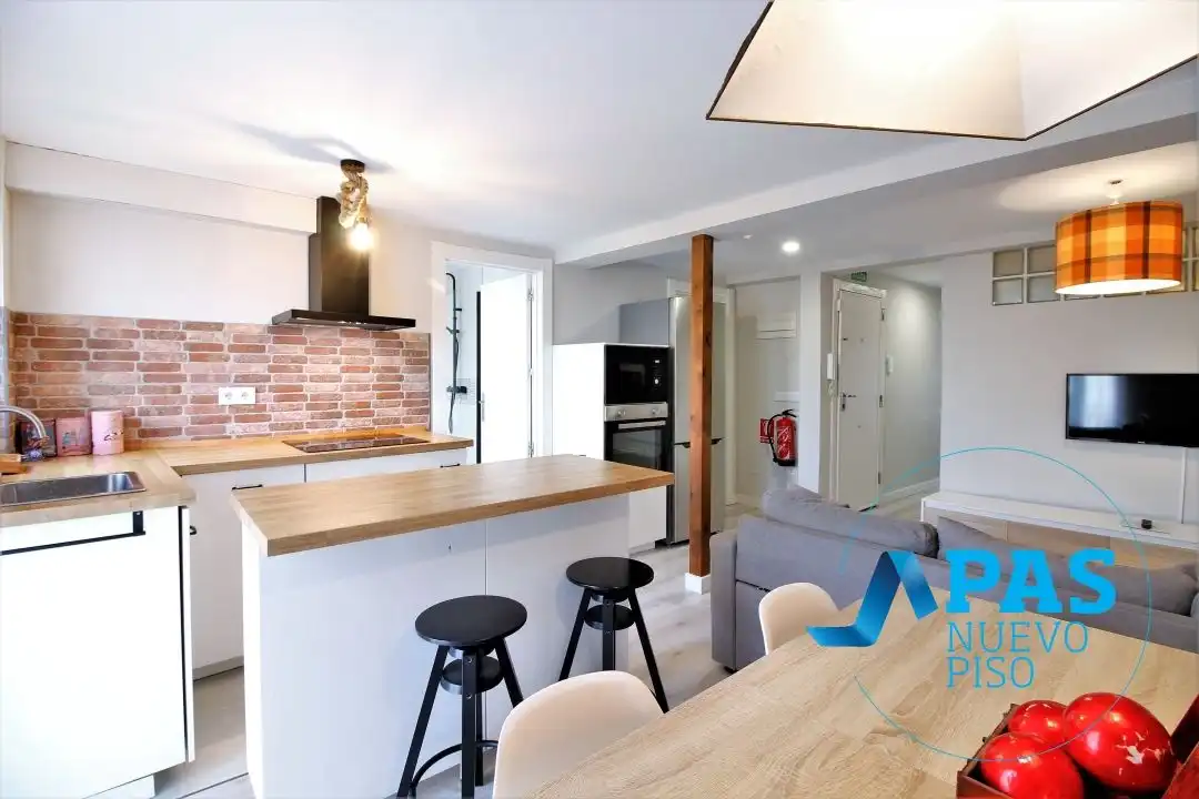Küche von Wohnung zur Miete in Santander mit Balkon