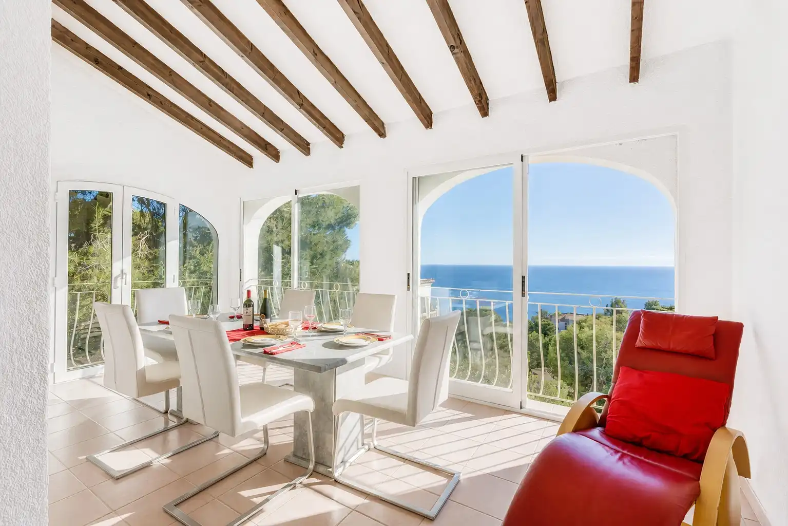 Comedor de Casa o chalet en venta en Jávea / Xàbia con Aire acondicionado y Jardín privado