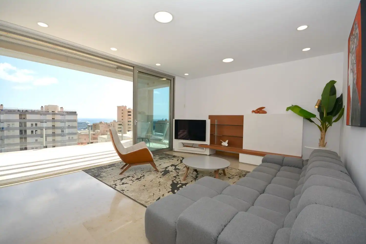 Sala de estar de Piso en venta en Santa Cruz de Tenerife con Aire acondicionado y Terraza