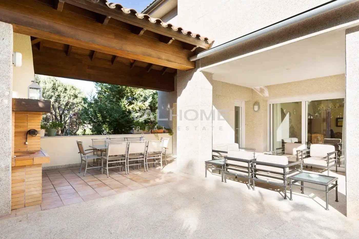 Terraza de Casa o chalet en venta en Sant Cugat del Vallès con Aire acondicionado, Calefacción y Jardín privado