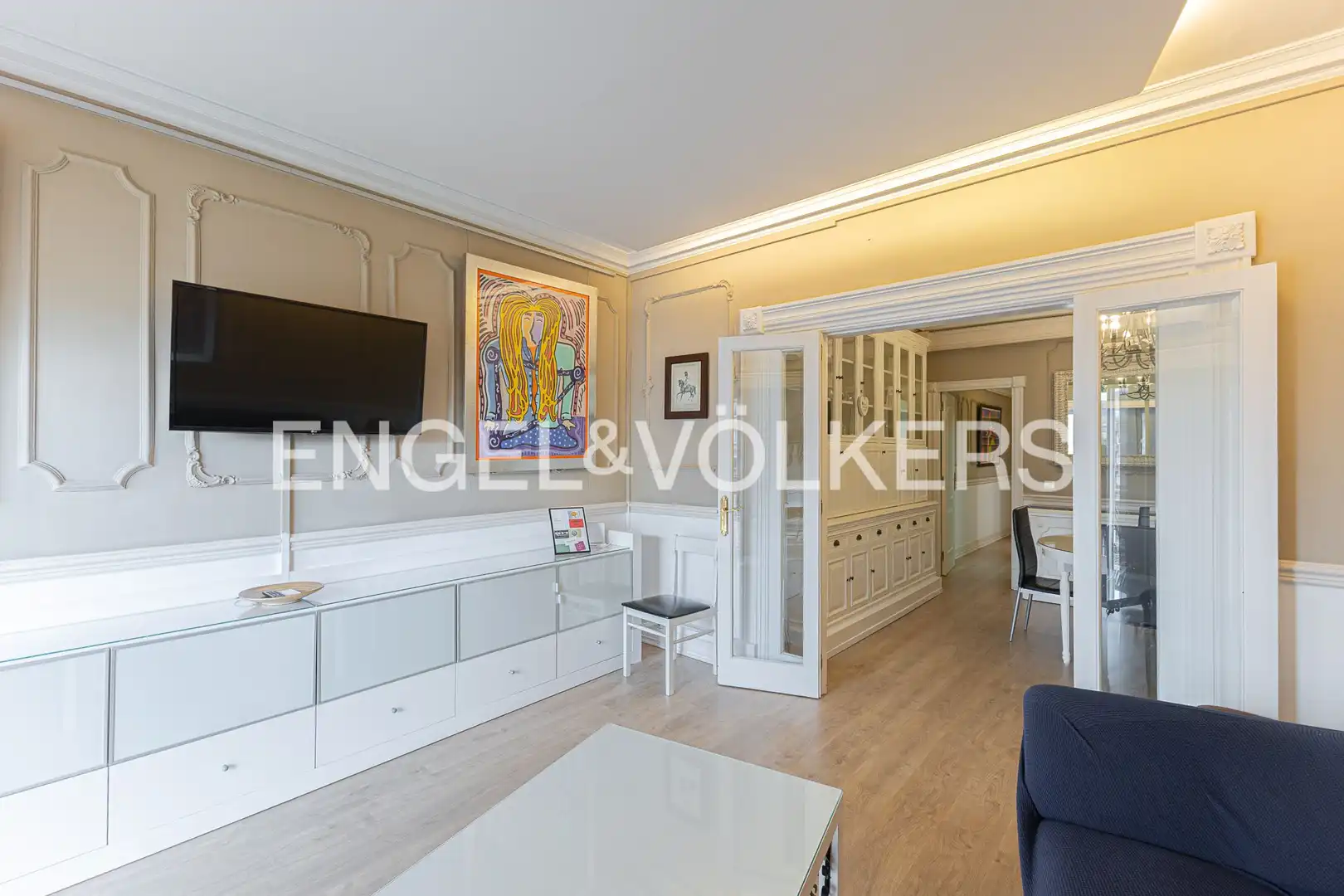 Living room of Flat for sale in Barcelona  with Air Conditioner, Heating and Parquet flooring