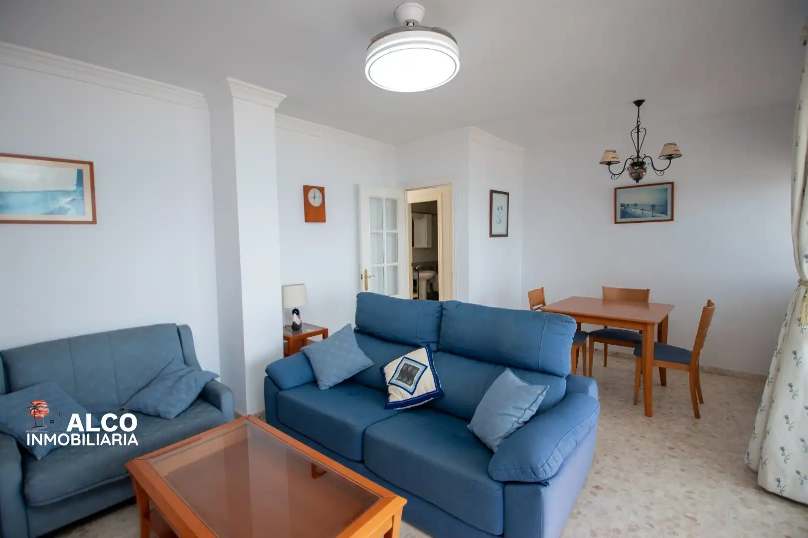 Wohnzimmer von Wohnung zur Miete in Torrox mit Terrasse