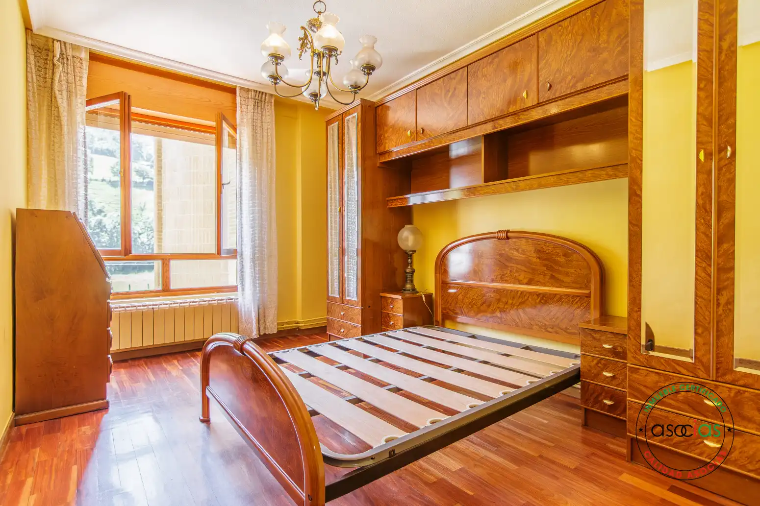 Bedroom of Flat for sale in Teverga  with Heating, Parquet flooring and Terrace