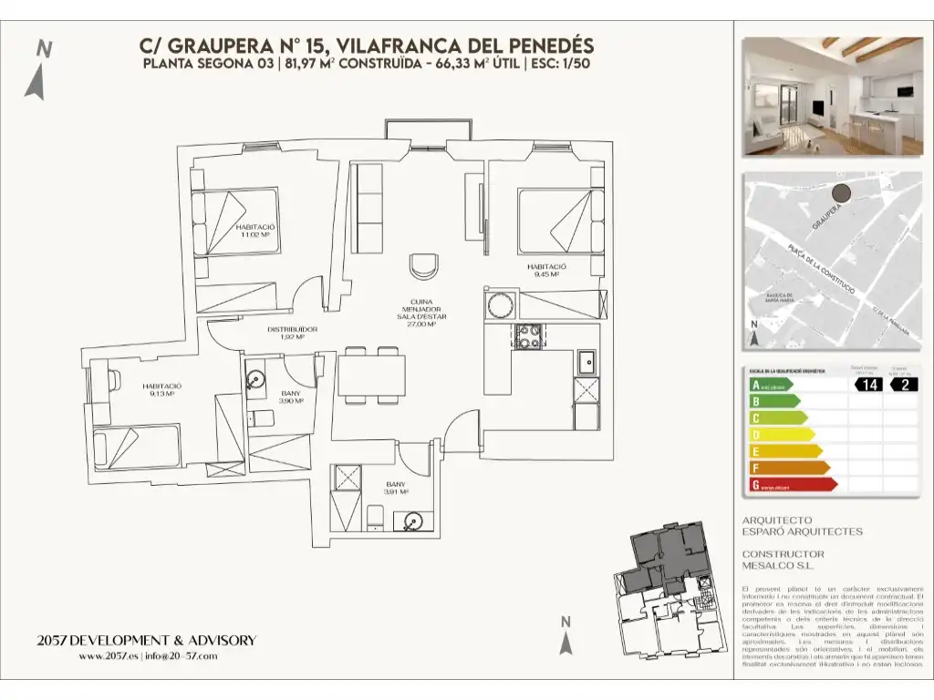 Flat for sale in Vilafranca del Penedès  with Air Conditioner, Heating and Oven