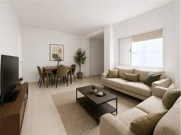 Sala de estar de Piso de alquiler en Sevilla con Aire acondicionado y Amueblado