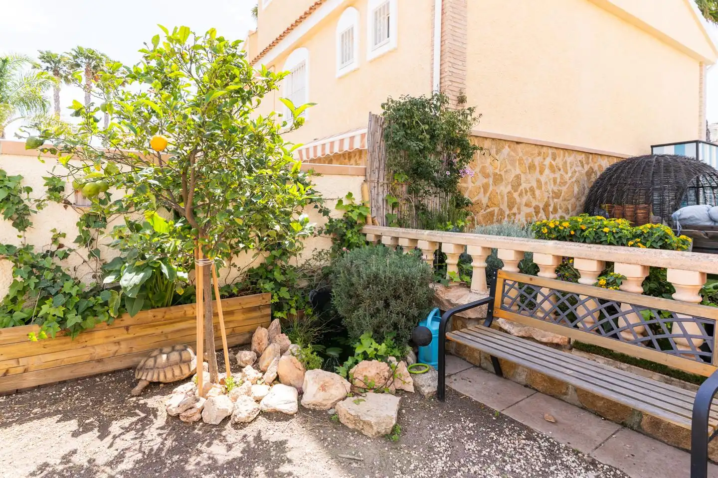 Terrasse von Haus oder Chalet zum Verkauf in Santa Pola mit Klimaanlage, Privatgarten und Terrasse