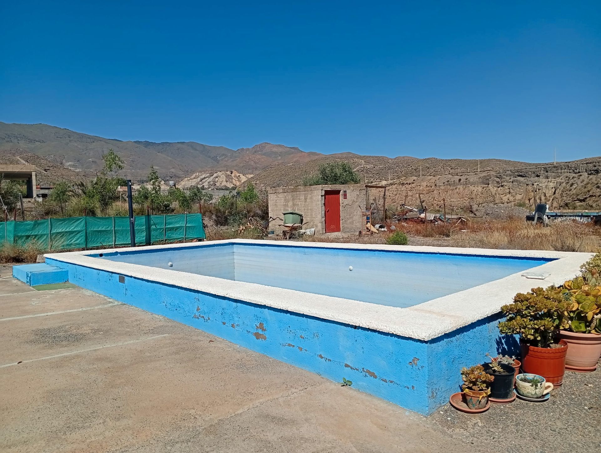 Swimming pool of Country house to rent in Pechina  with Air Conditioner, Private garden and Terrace