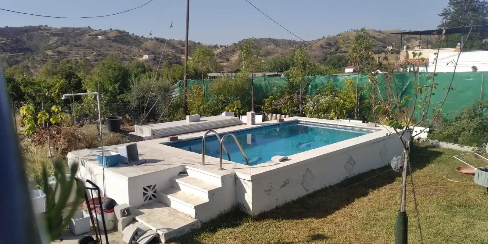 Schwimmbecken von Country house zum Verkauf in Coín mit Privatgarten, Terrasse und Schwimmbad