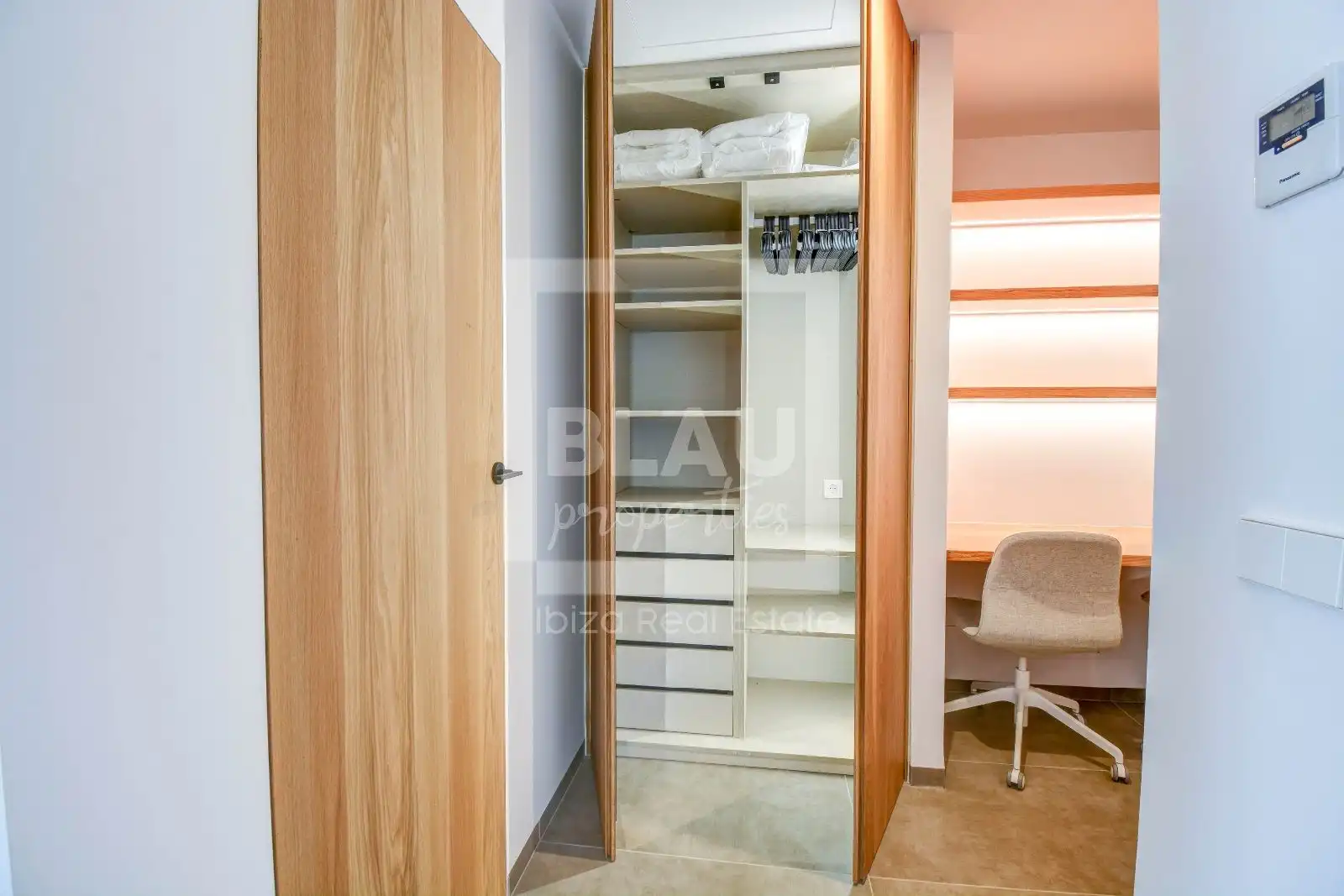 Bedroom of Flat for rent in Sant Joan de Labritja  with Air Conditioner, Private garden and Furnished