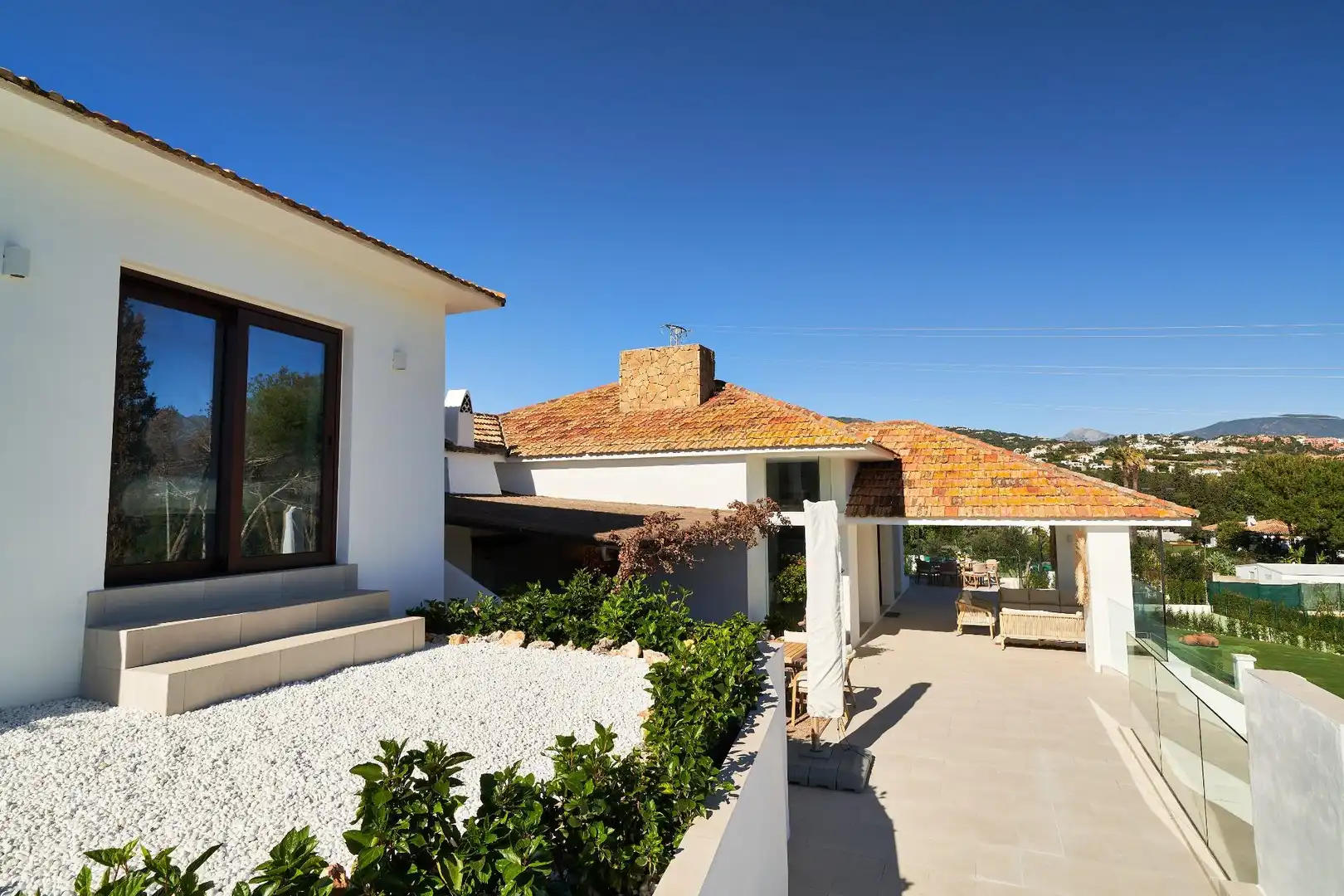 Terraza de Casa o chalet en venta en Marbella con Aire acondicionado, Calefacción y Jardín privado