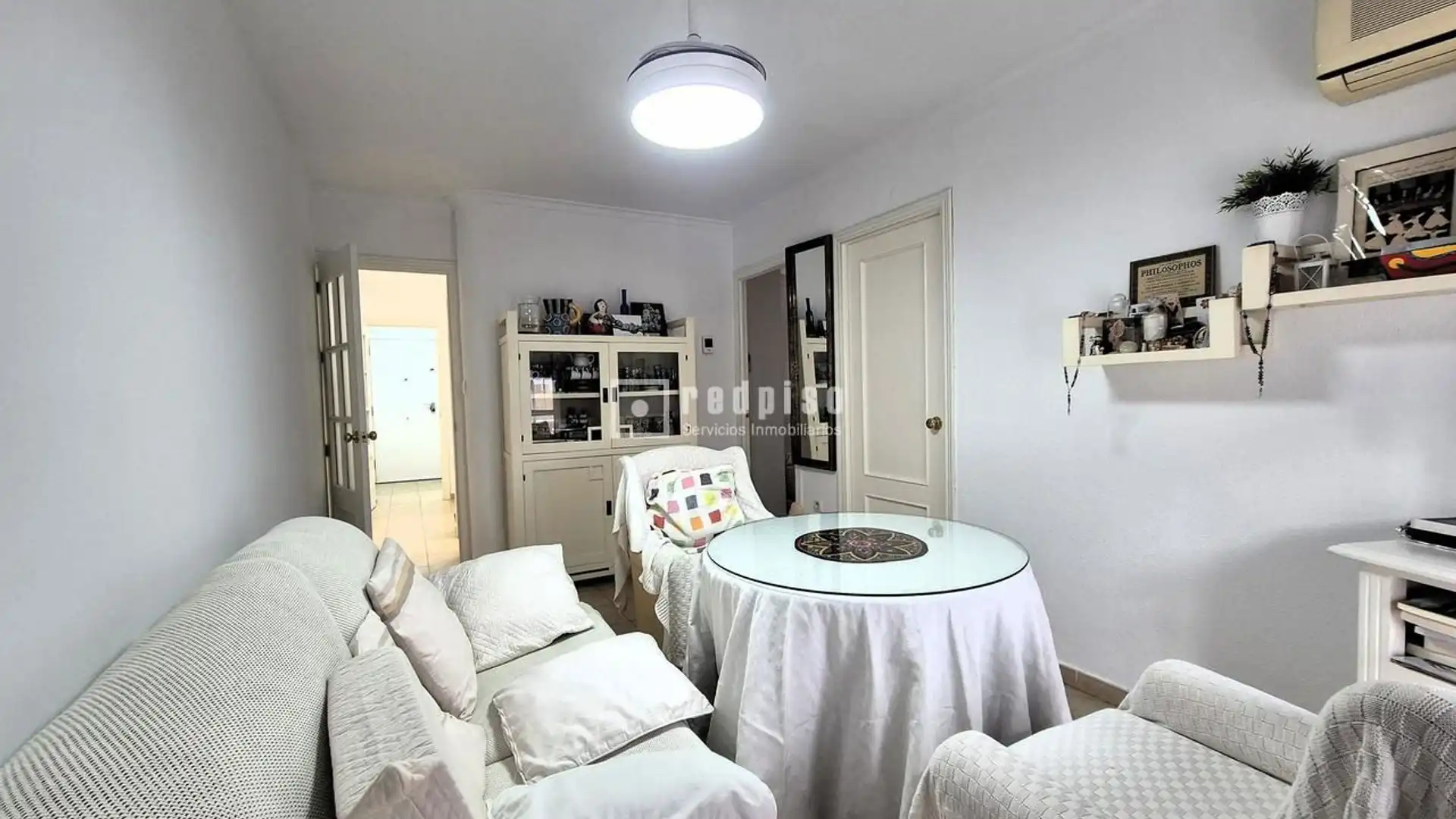 Sala de estar de Piso en venta en  Sevilla Capital con Aire acondicionado, Calefacción y Terraza