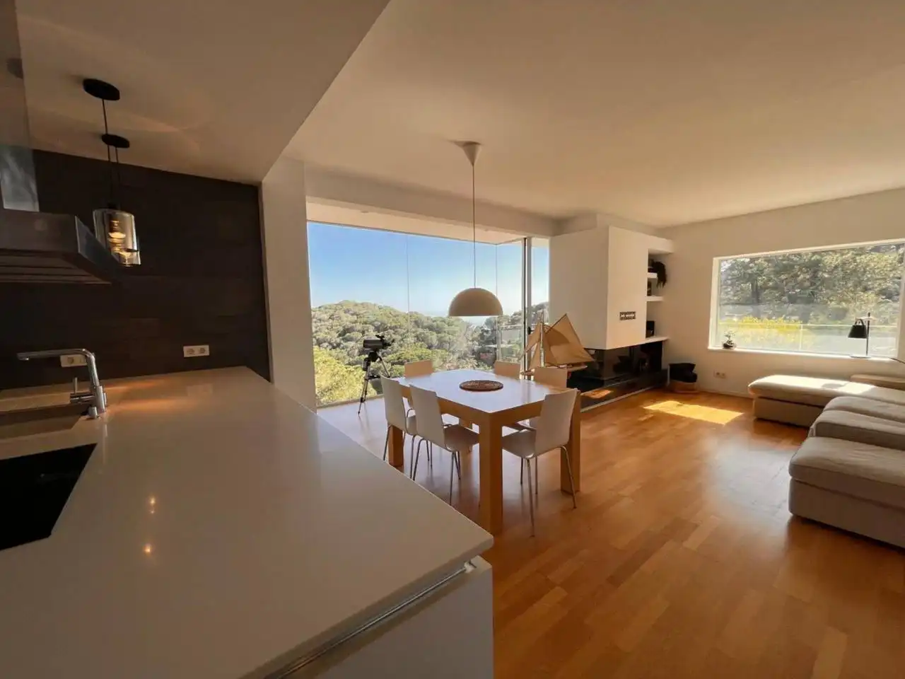 Dining room of Houses for sale in Lloret de Mar  with Air Conditioner, Heating and Private garden