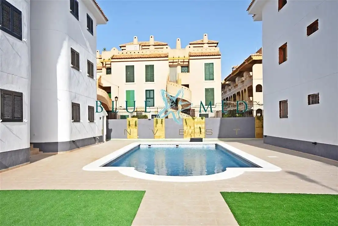 Piscina de Apartamento en venta en Mazarrón con Jardín privado, Terraza y Piscina comunitaria