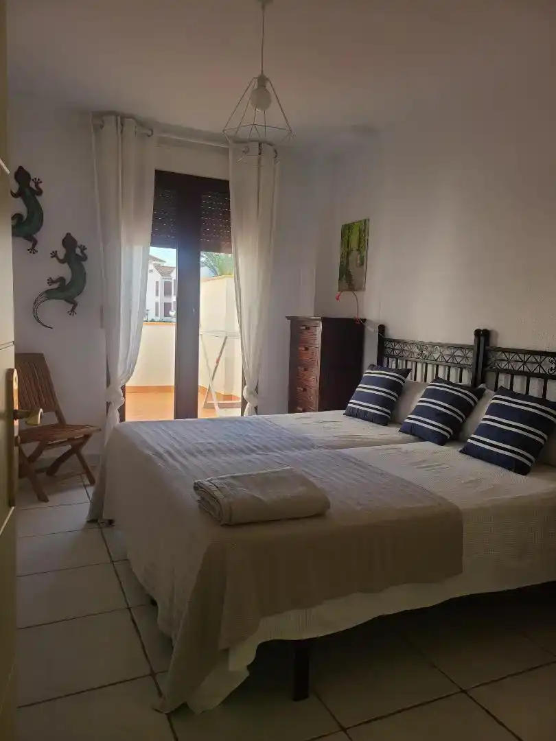 Schlafzimmer von Wohnungen zur Miete in Vera mit Klimaanlage, Schwimmbad und Möbliert