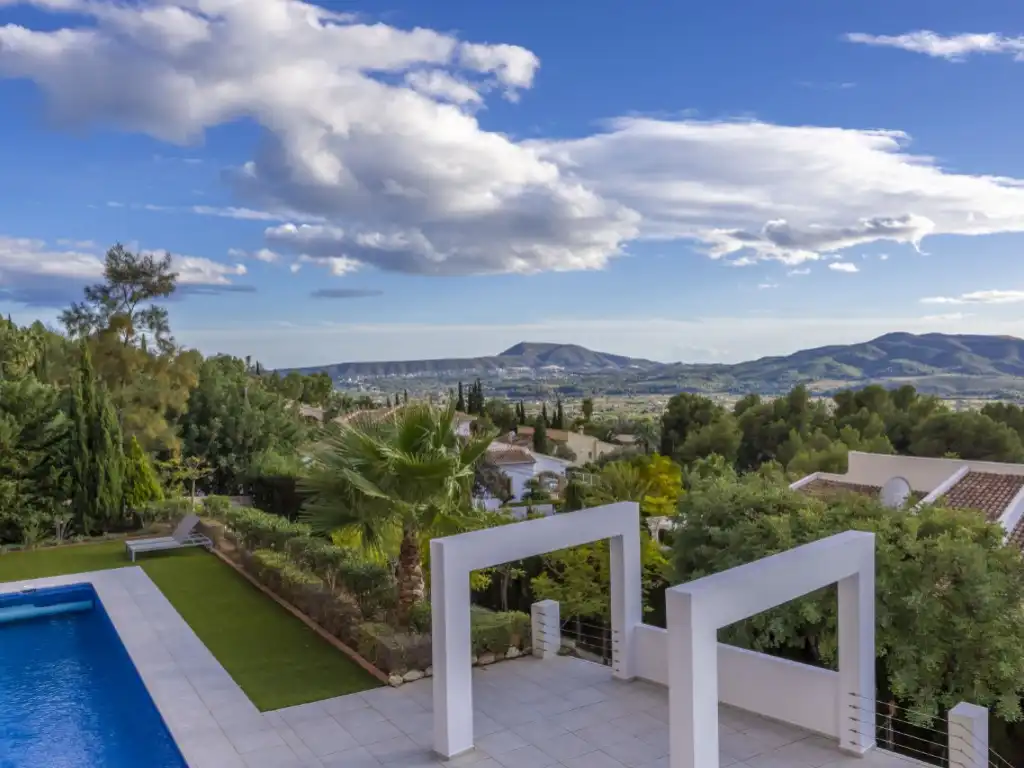 Garden of Houses for sale in Jávea / Xàbia  with Air Conditioner, Terrace and Swimming Pool