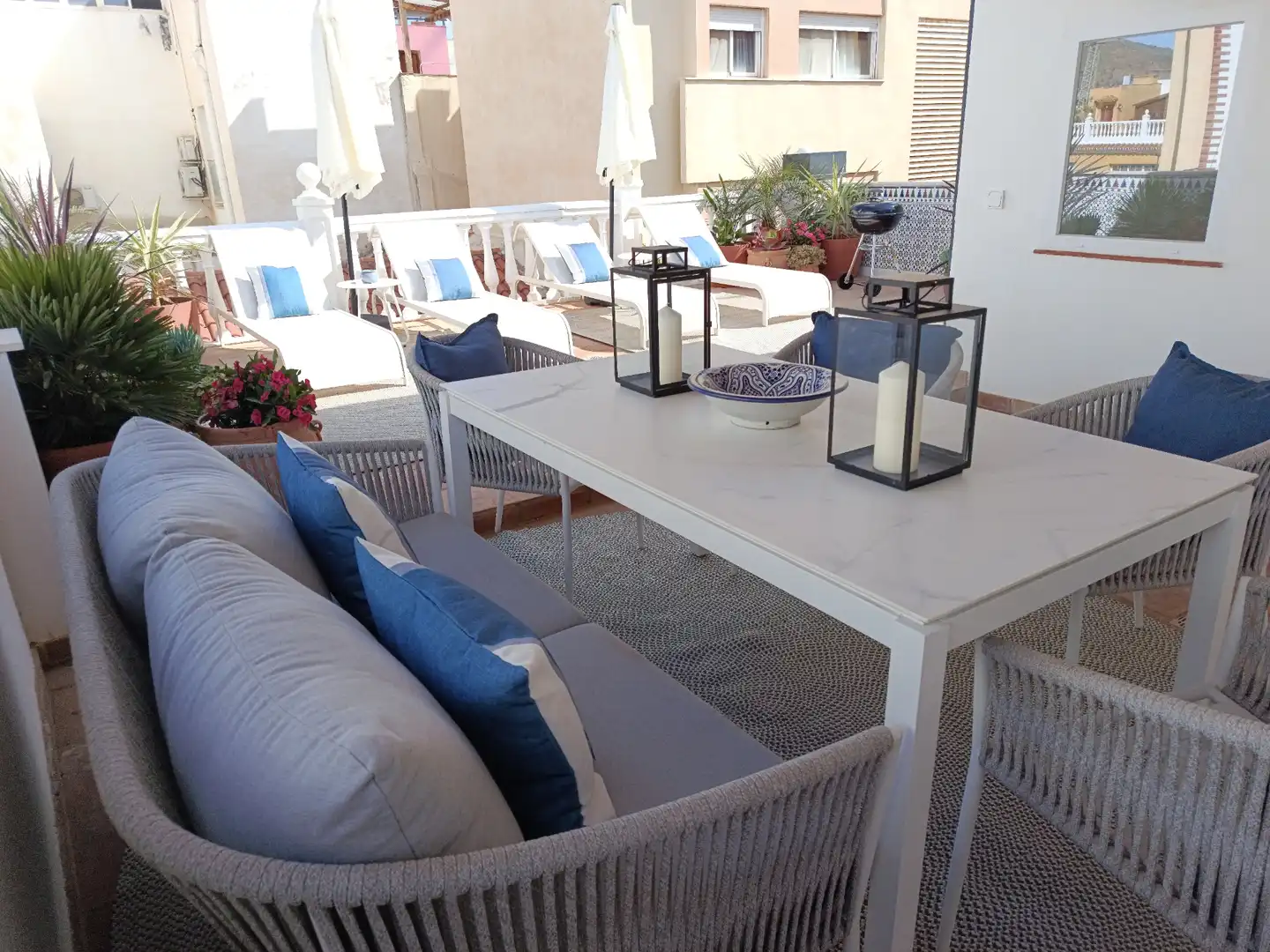 Terraza de Casa adosada para compartir en Málaga con Aire acondicionado, Calefacción y Terraza