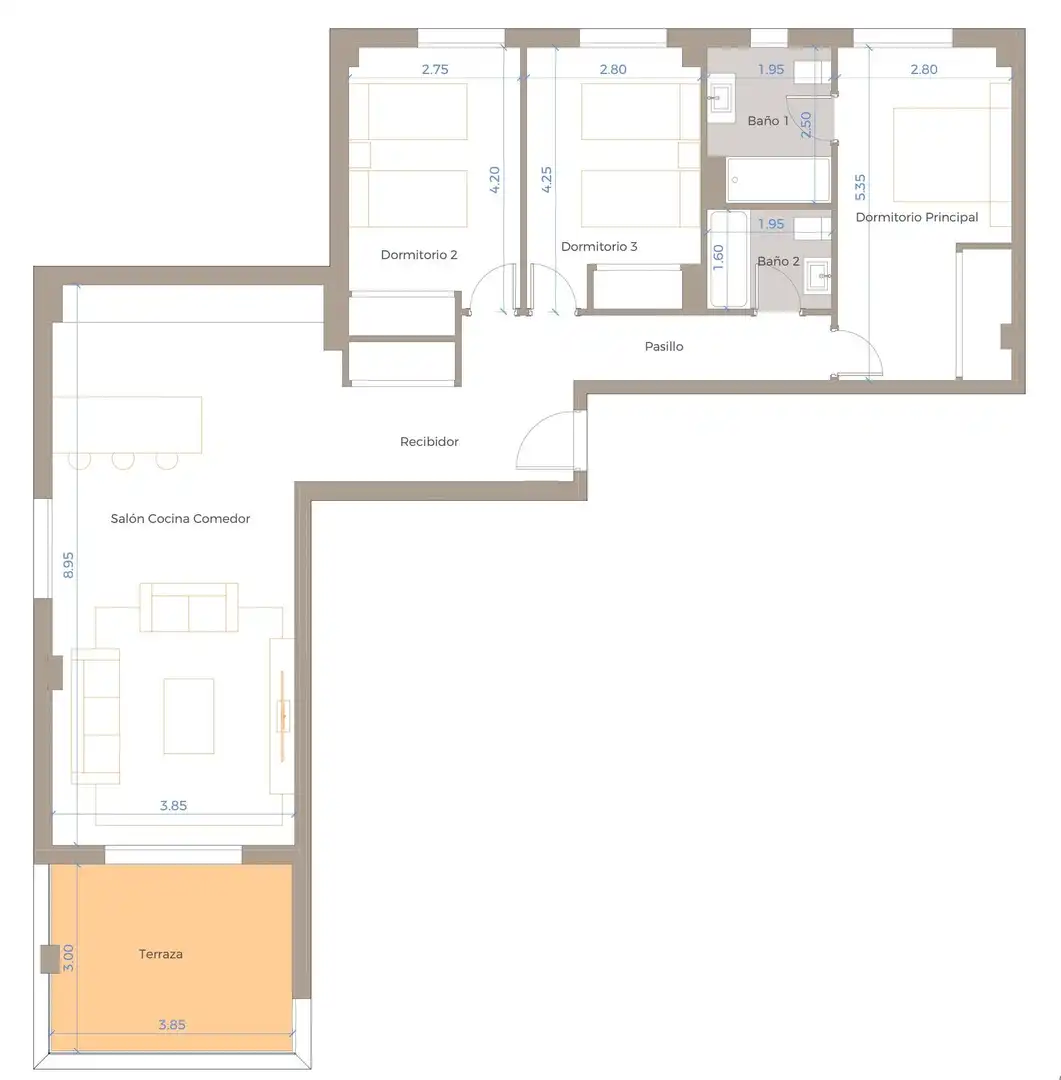 Apartamento con piscina en venta en El Faro de Calaburra - Chaparral, imagen 3
