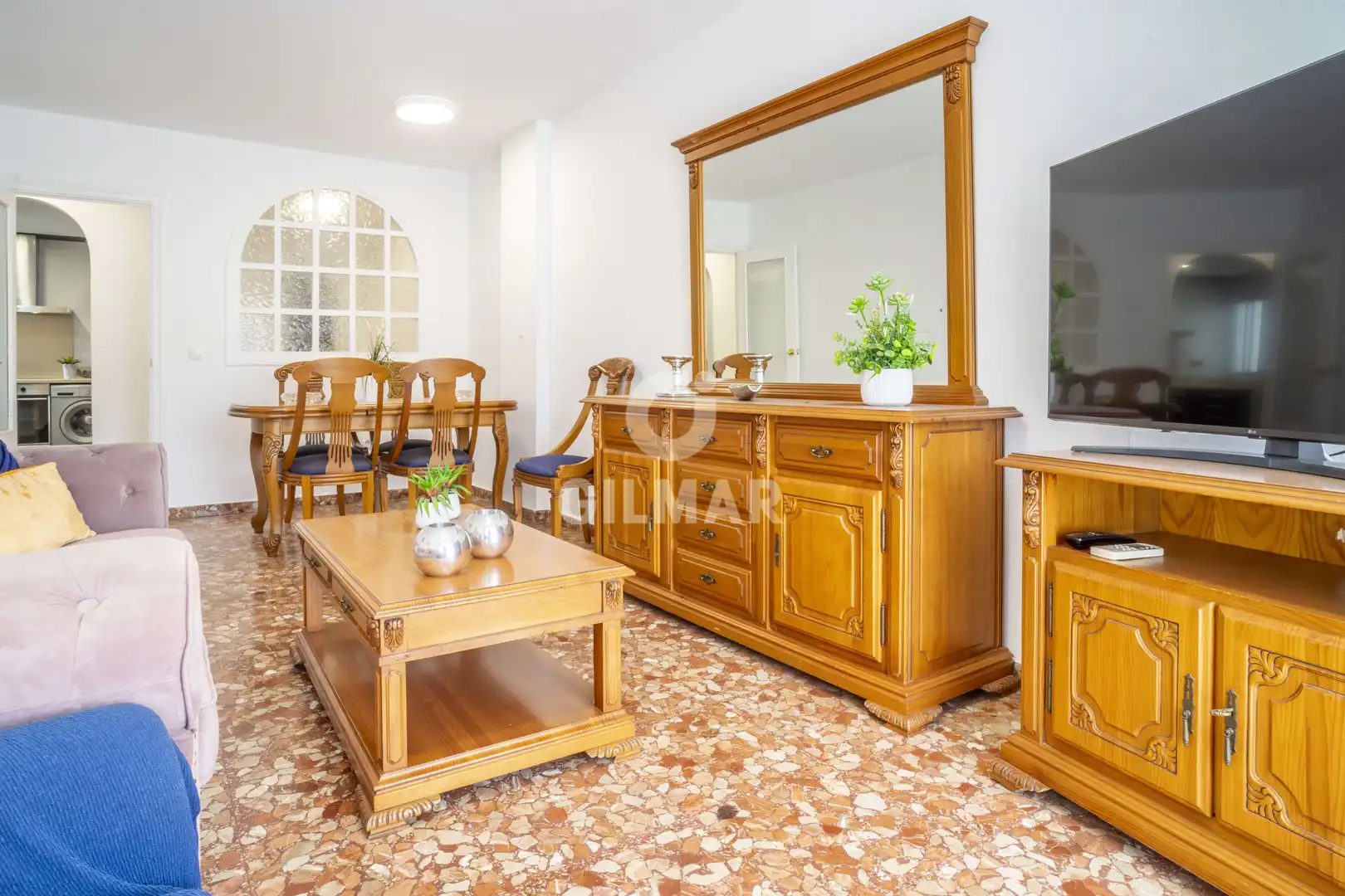 Sala de estar de Apartamento en venta en Estepona con Balcón