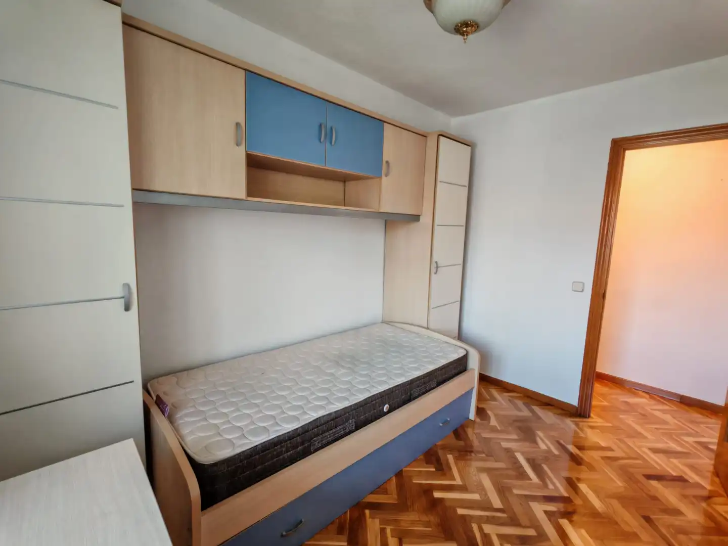 Bedroom of Flat for sale in Móstoles  with Heating, Parquet flooring and Terrace