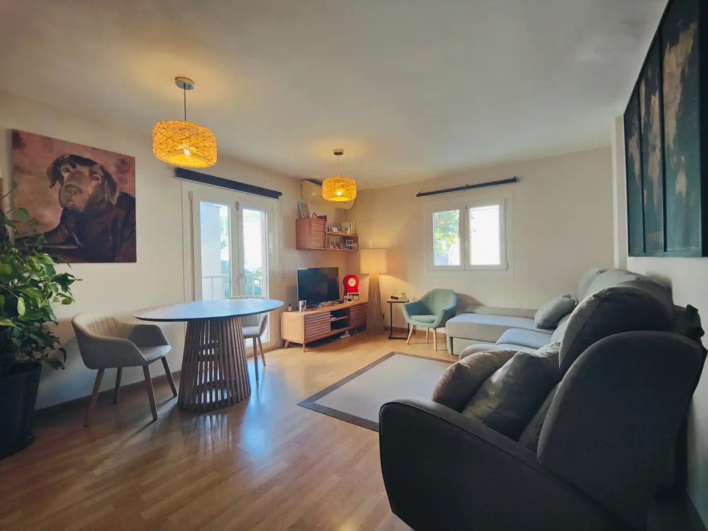 Sala de estar de Casa adosada en venta en  Palma de Mallorca con Aire acondicionado, Calefacción y Terraza