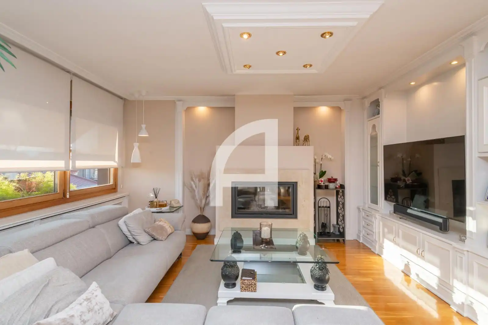 Living room of Duplexes for sale in Girona  with Air Conditioner