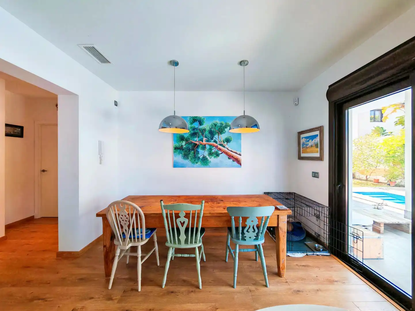 Comedor de Casa o chalet en venta en Chiclana de la Frontera con Aire acondicionado, Jardín privado y Terraza