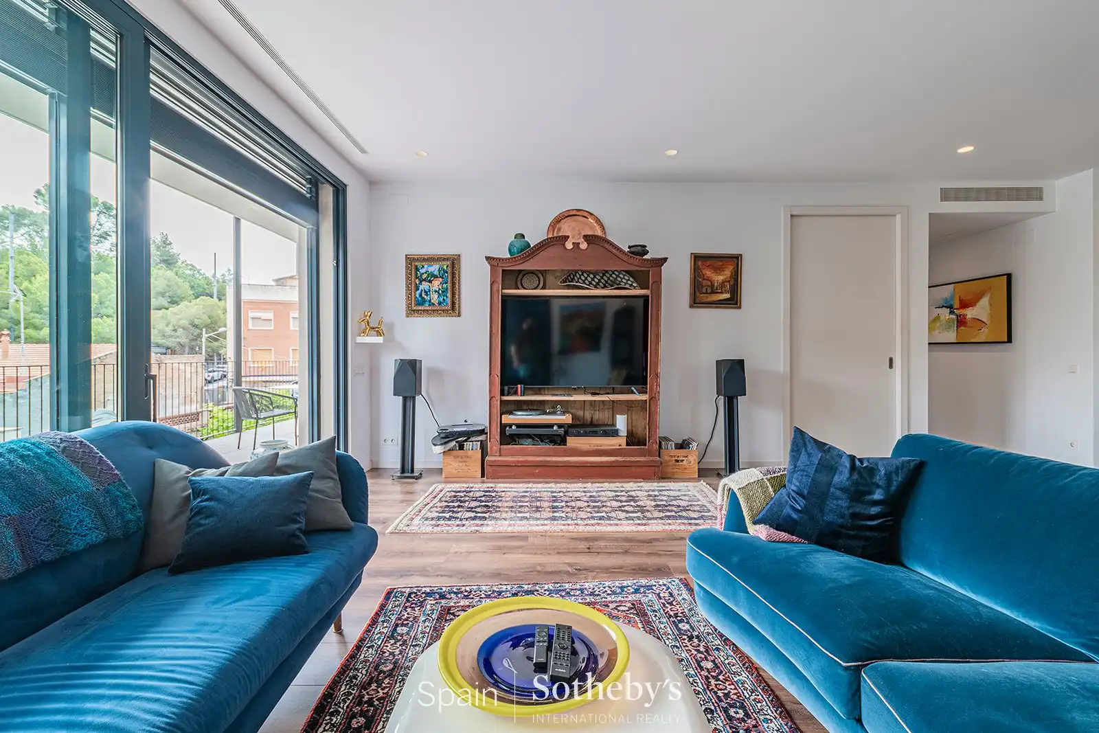Sala de estar de Ático en venta en Sant Just Desvern con Aire acondicionado, Terraza y Trastero