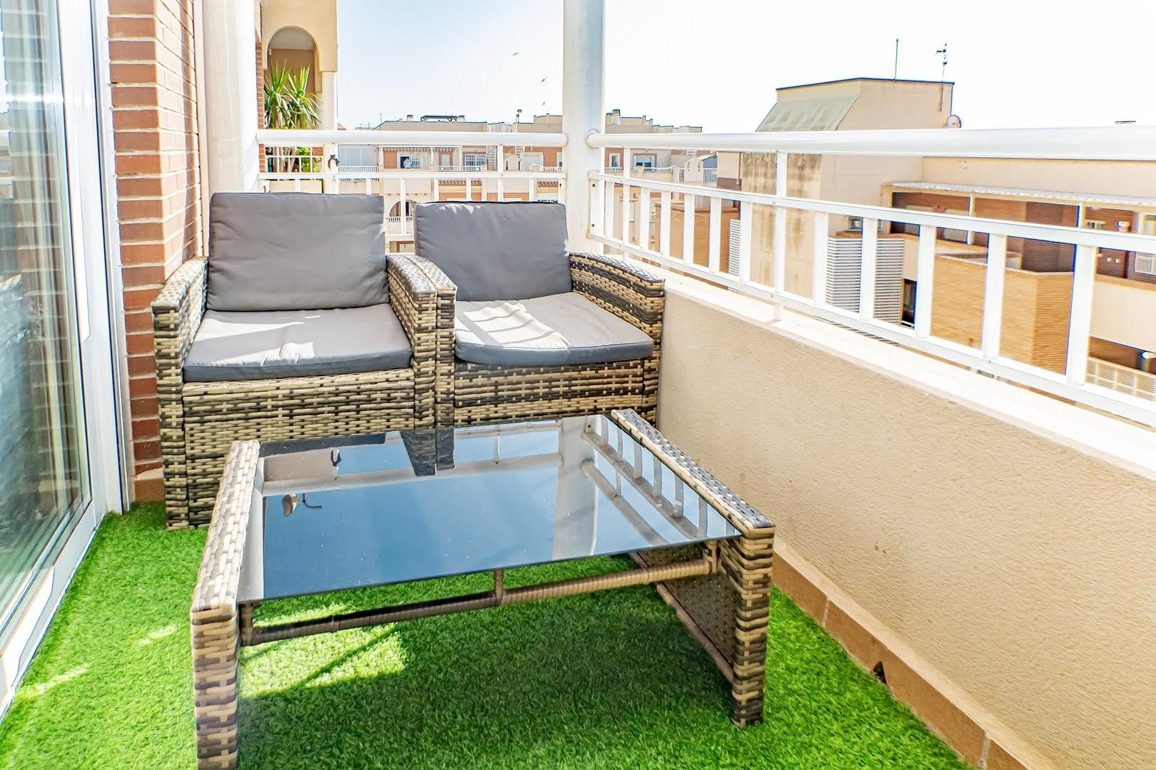 Terrace of Attic for sale in Roquetas de Mar  with Air Conditioner, Heating and Private garden